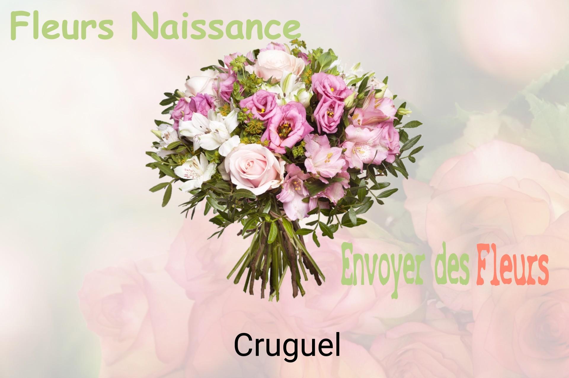 Bouquet de fleurs de naissance livré à Cruguel